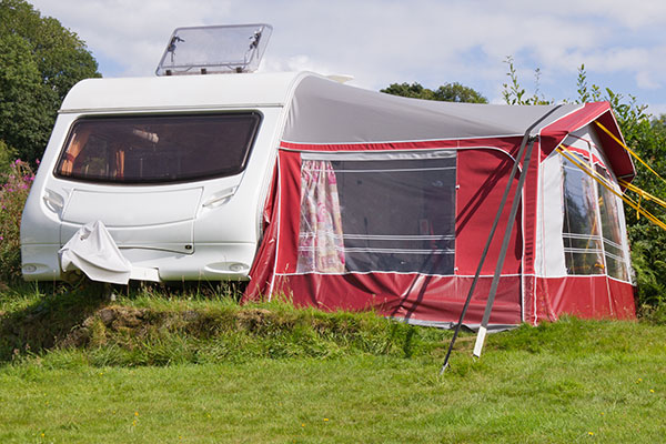 Windy nights under an awning